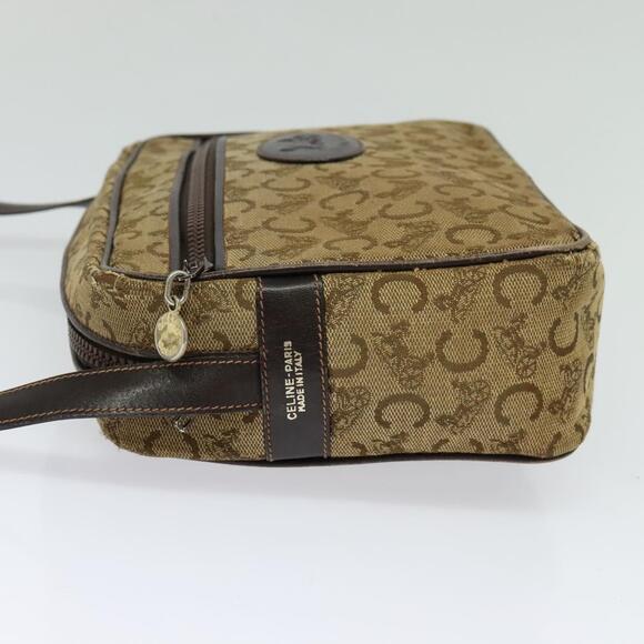 CELINE C Sulky Shoulder Bag Canvas Beige - Picture 4 of 12